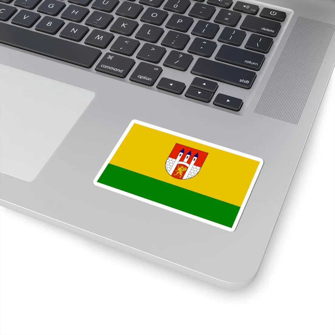 POL Lubien Kujawski flag (Poland) STICKER Vinyl Kiss-Cut Decal - The Sticker Space