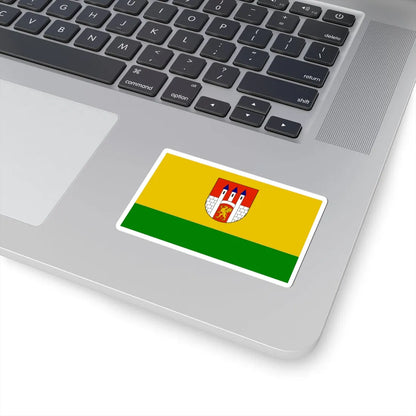 POL Lubien Kujawski flag (Poland) STICKER Vinyl Kiss-Cut Decal - The Sticker Space