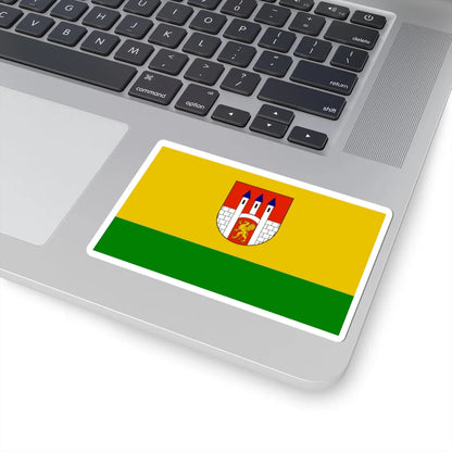 POL Lubien Kujawski flag (Poland) STICKER Vinyl Kiss-Cut Decal - The Sticker Space