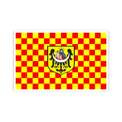 POL Lubin ensign (Poland) STICKER Vinyl Kiss-Cut Decal 3 Inch White - The Sticker Space