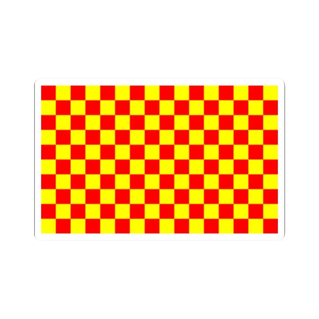 POL Lubin flag (Poland) STICKER Vinyl Kiss-Cut Decal 2 Inch White - The Sticker Space