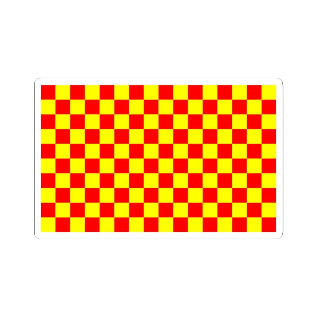 POL Lubin flag (Poland) STICKER Vinyl Kiss-Cut Decal 3 Inch White - The Sticker Space