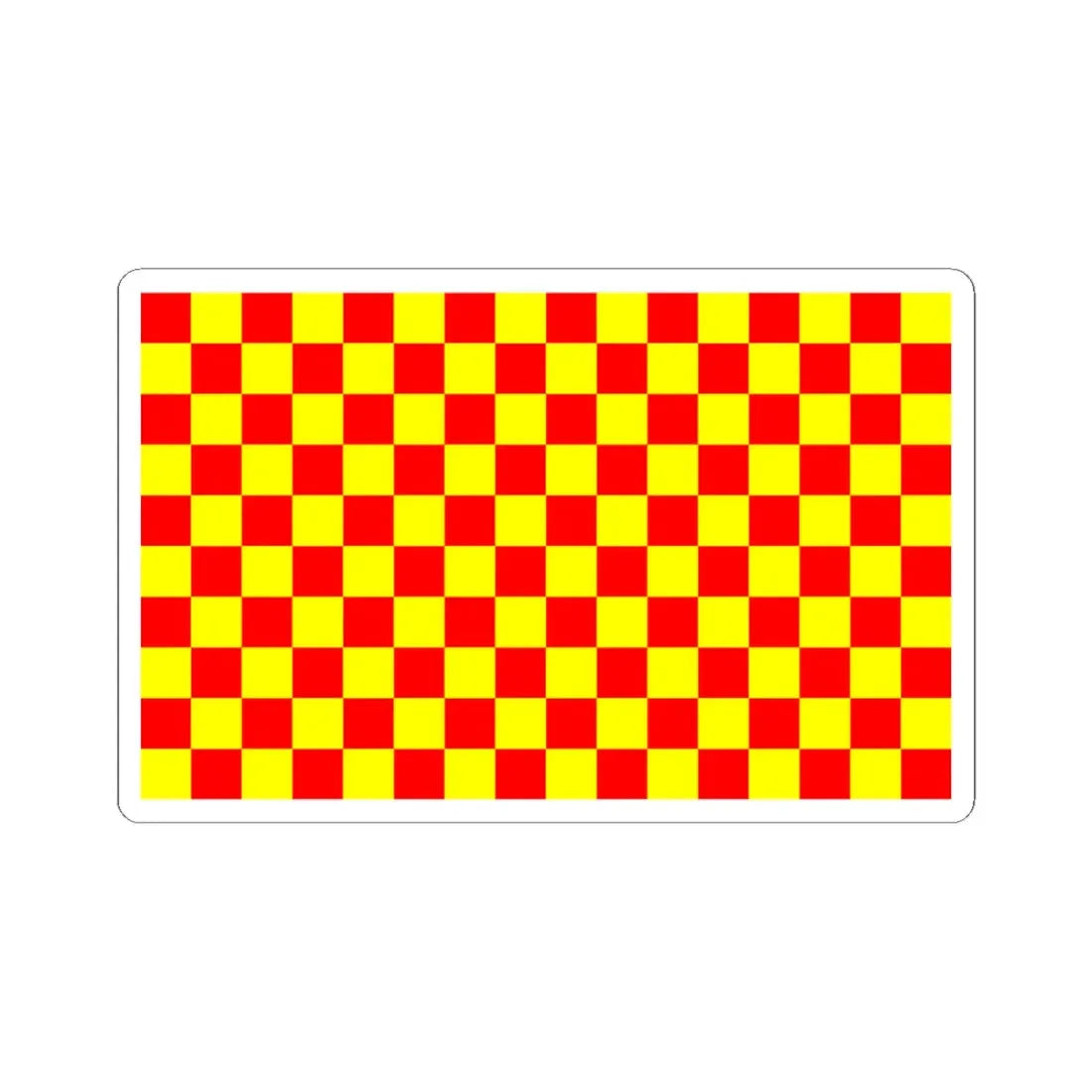 POL Lubin flag (Poland) STICKER Vinyl Kiss-Cut Decal 6 Inch White - The Sticker Space