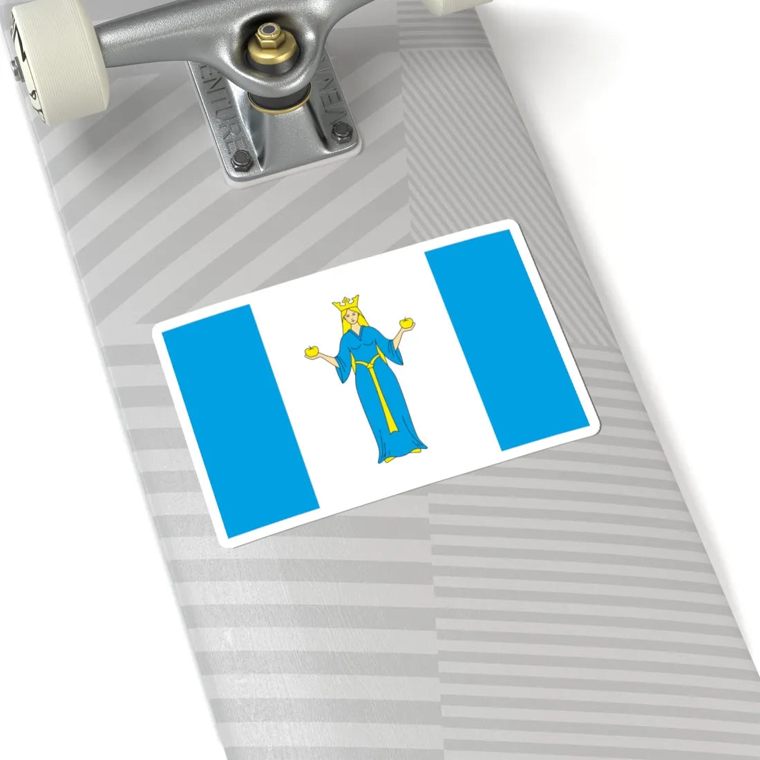 POL Lubniewice flag (Poland) STICKER Vinyl Kiss-Cut Decal - The Sticker Space