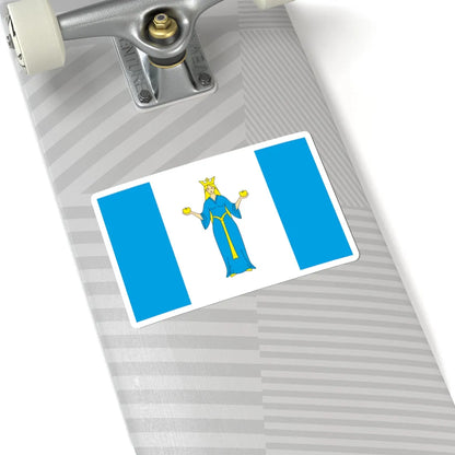 POL Lubniewice flag (Poland) STICKER Vinyl Kiss-Cut Decal - The Sticker Space