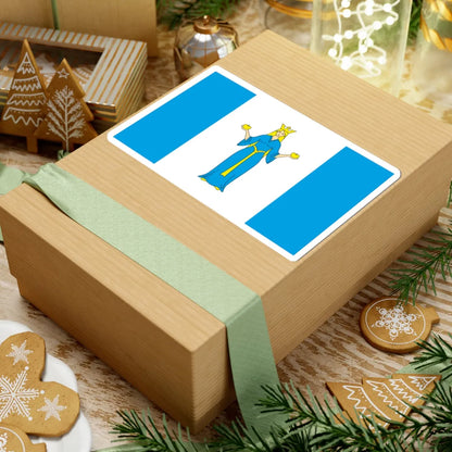 POL Lubniewice flag (Poland) STICKER Vinyl Kiss-Cut Decal - The Sticker Space