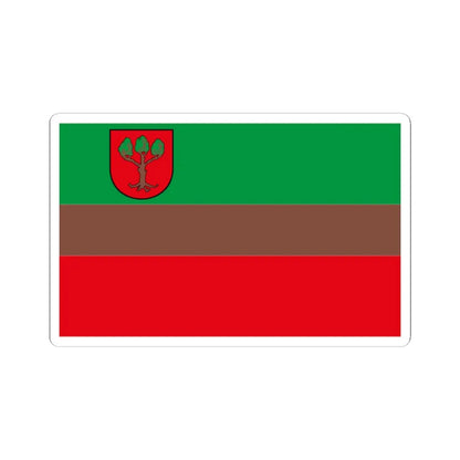 POL Lubraniec flag (Poland) STICKER Vinyl Kiss-Cut Decal 3 Inch White - The Sticker Space