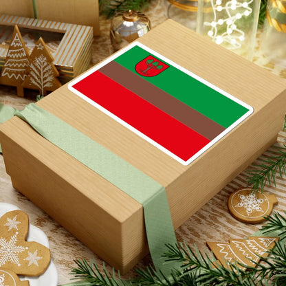 POL Lubraniec flag (Poland) STICKER Vinyl Kiss-Cut Decal - The Sticker Space