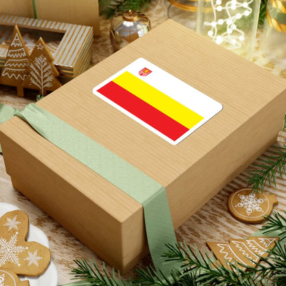 POL Lubsko flag (Poland) STICKER Vinyl Kiss-Cut Decal - The Sticker Space