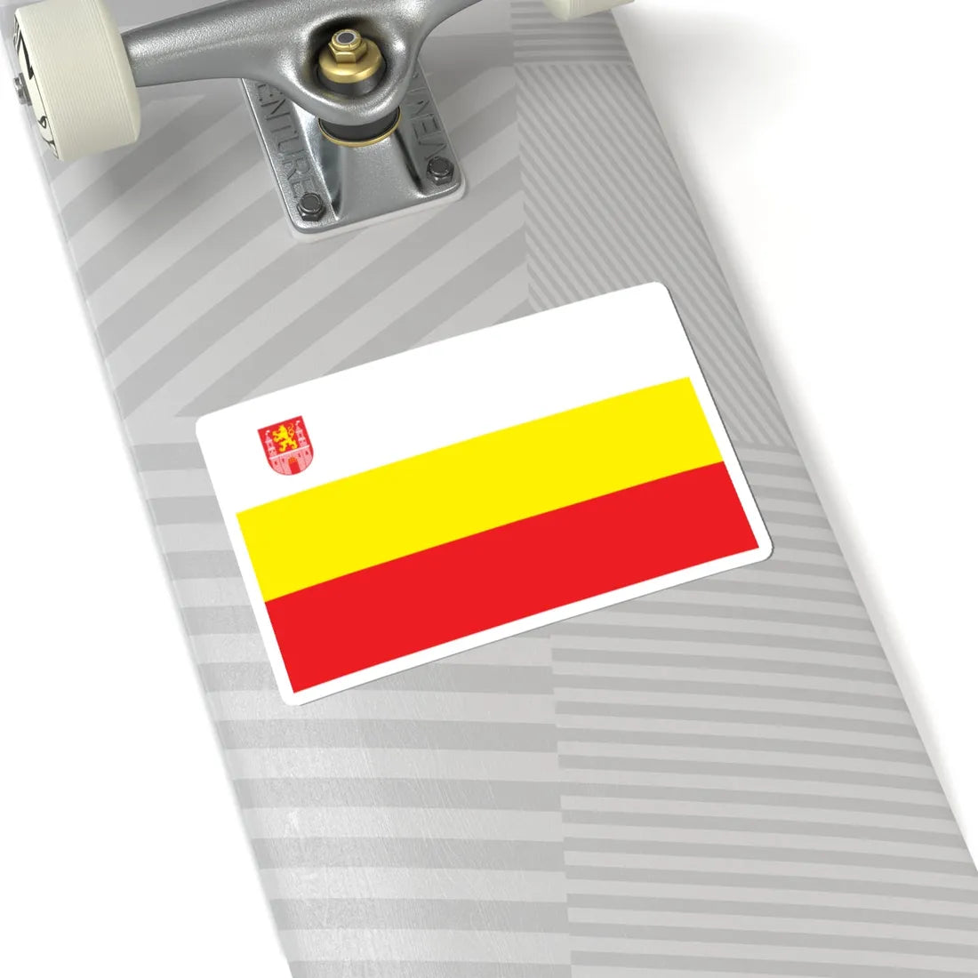 POL Lubsko flag (Poland) STICKER Vinyl Kiss-Cut Decal - The Sticker Space