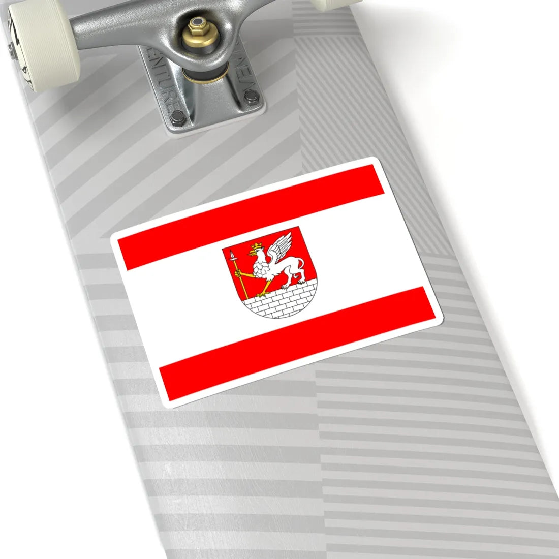 POL Lubycza Krolewska flag (Poland) STICKER Vinyl Kiss-Cut Decal - The Sticker Space