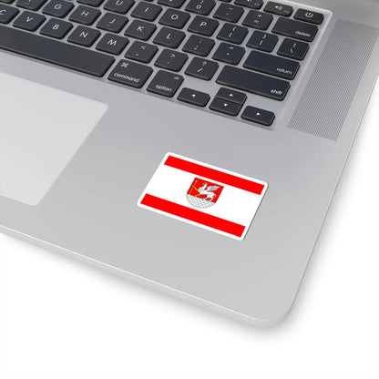 POL Lubycza Krolewska flag (Poland) STICKER Vinyl Kiss-Cut Decal - The Sticker Space