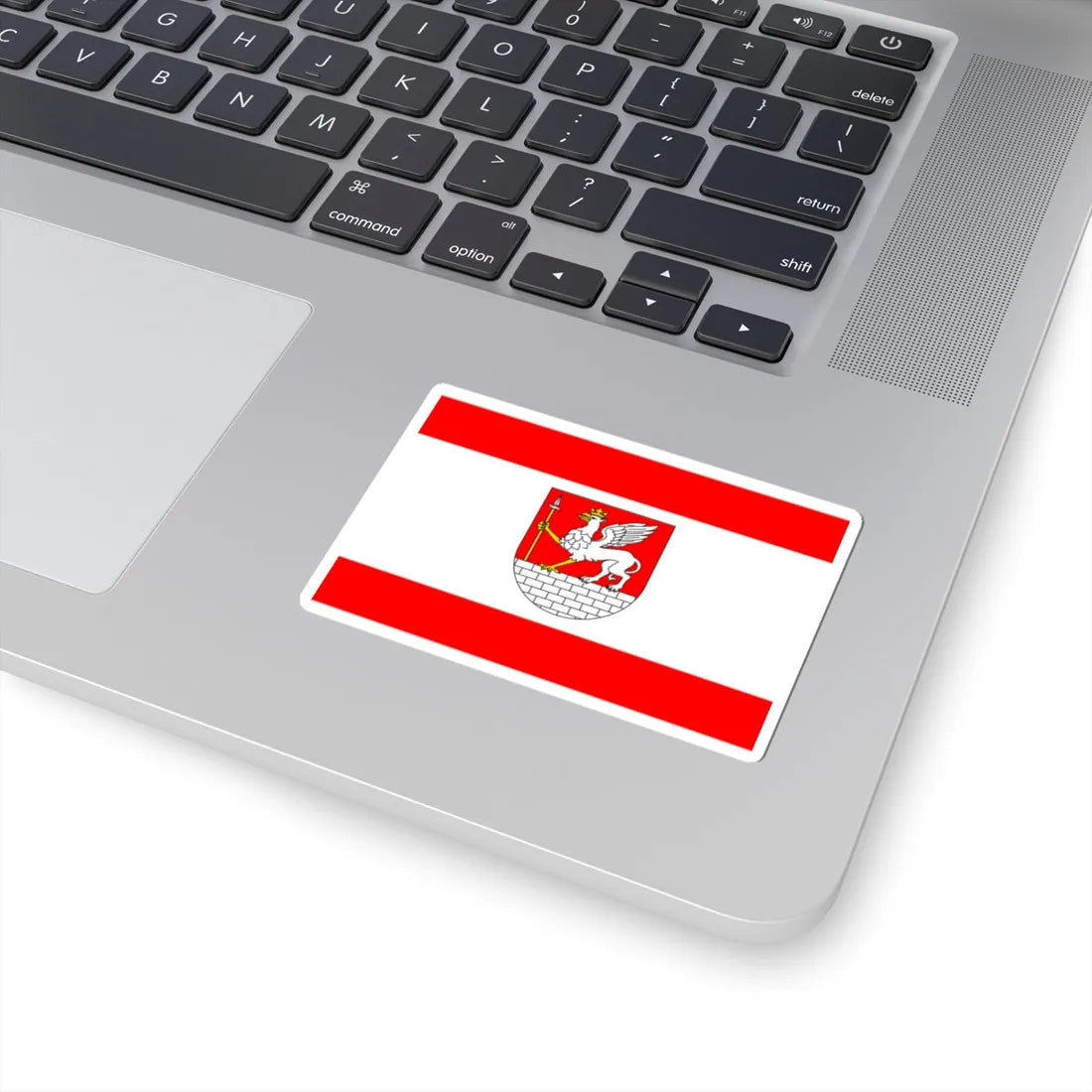 POL Lubycza Krolewska flag (Poland) STICKER Vinyl Kiss-Cut Decal - The Sticker Space