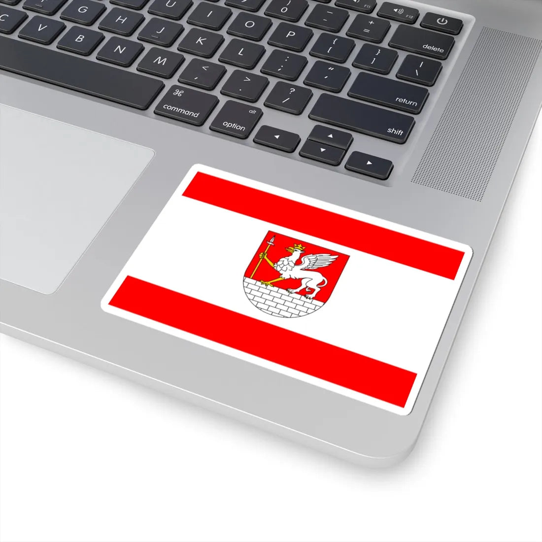 POL Lubycza Krolewska flag (Poland) STICKER Vinyl Kiss-Cut Decal - The Sticker Space