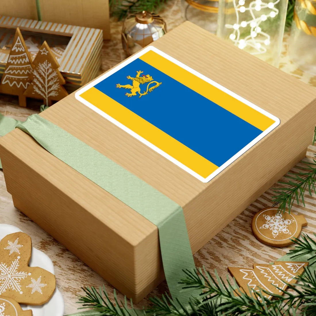 POL Lwowek flag (Poland) STICKER Vinyl Kiss-Cut Decal - The Sticker Space