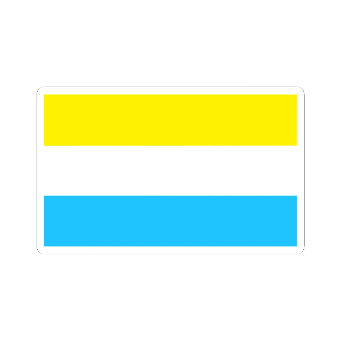 POL Lwowek Slaski flag (Poland) STICKER Vinyl Kiss-Cut Decal 3 Inch White - The Sticker Space