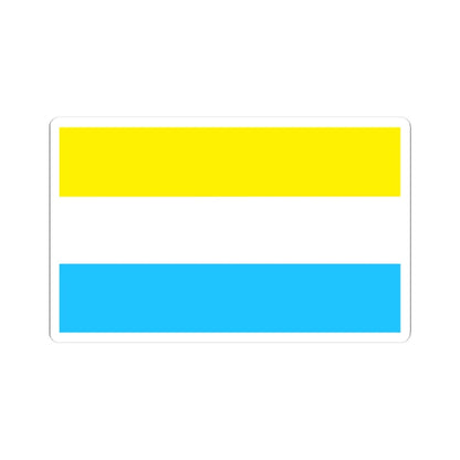 POL Lwowek Slaski flag (Poland) STICKER Vinyl Kiss-Cut Decal 3 Inch White - The Sticker Space