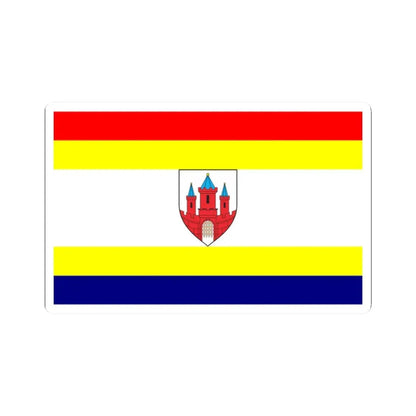 POL Malbork flag (Poland) STICKER Vinyl Kiss-Cut Decal 2 Inch White - The Sticker Space