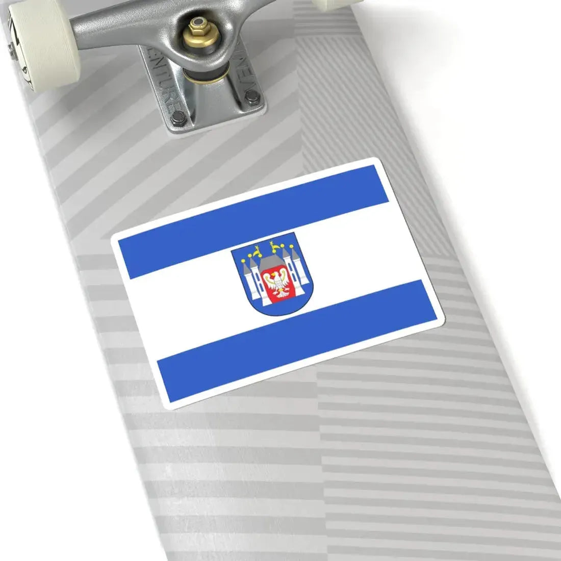 POL Miedzyrzecz flag (Poland) STICKER Vinyl Kiss-Cut Decal - The Sticker Space