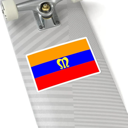 POL Mielec flag (Poland) STICKER Vinyl Kiss-Cut Decal - The Sticker Space