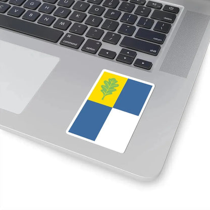 POL Milanowek flag (Poland) STICKER Vinyl Kiss-Cut Decal - The Sticker Space