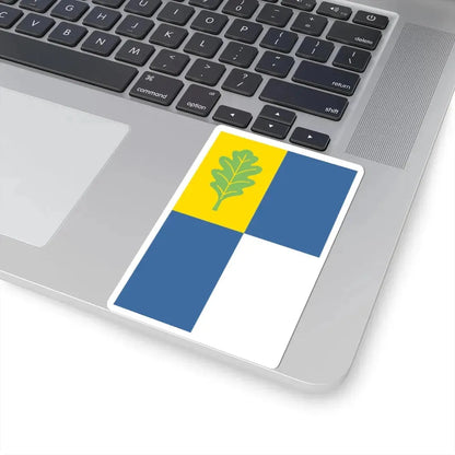 POL Milanowek flag (Poland) STICKER Vinyl Kiss-Cut Decal - The Sticker Space