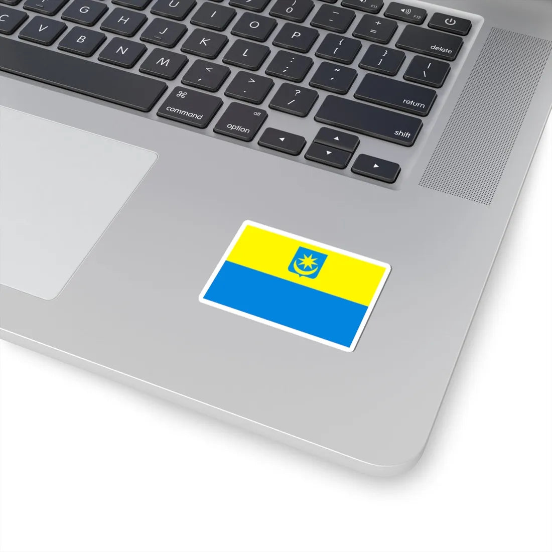 POL Minsk Mazowiecki flag (Poland) STICKER Vinyl Kiss-Cut Decal - The Sticker Space