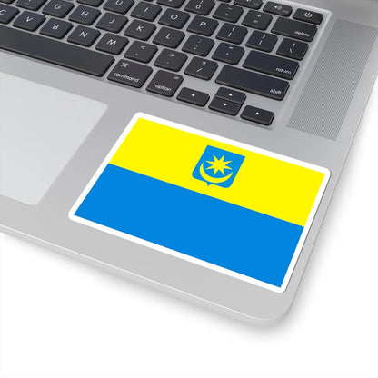 POL Minsk Mazowiecki flag (Poland) STICKER Vinyl Kiss-Cut Decal - The Sticker Space