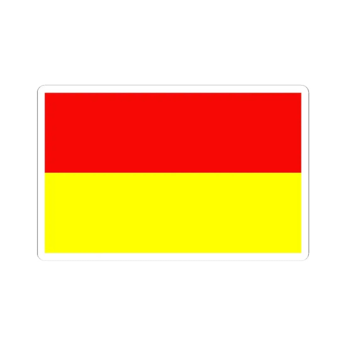 POL Monki flag (Poland) STICKER Vinyl Kiss-Cut Decal 3 Inch White - The Sticker Space