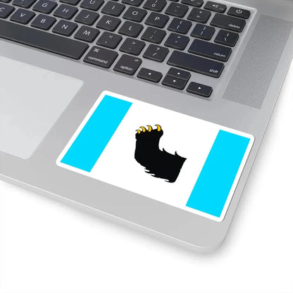 POL Mragowo flag (Poland) STICKER Vinyl Kiss-Cut Decal - The Sticker Space