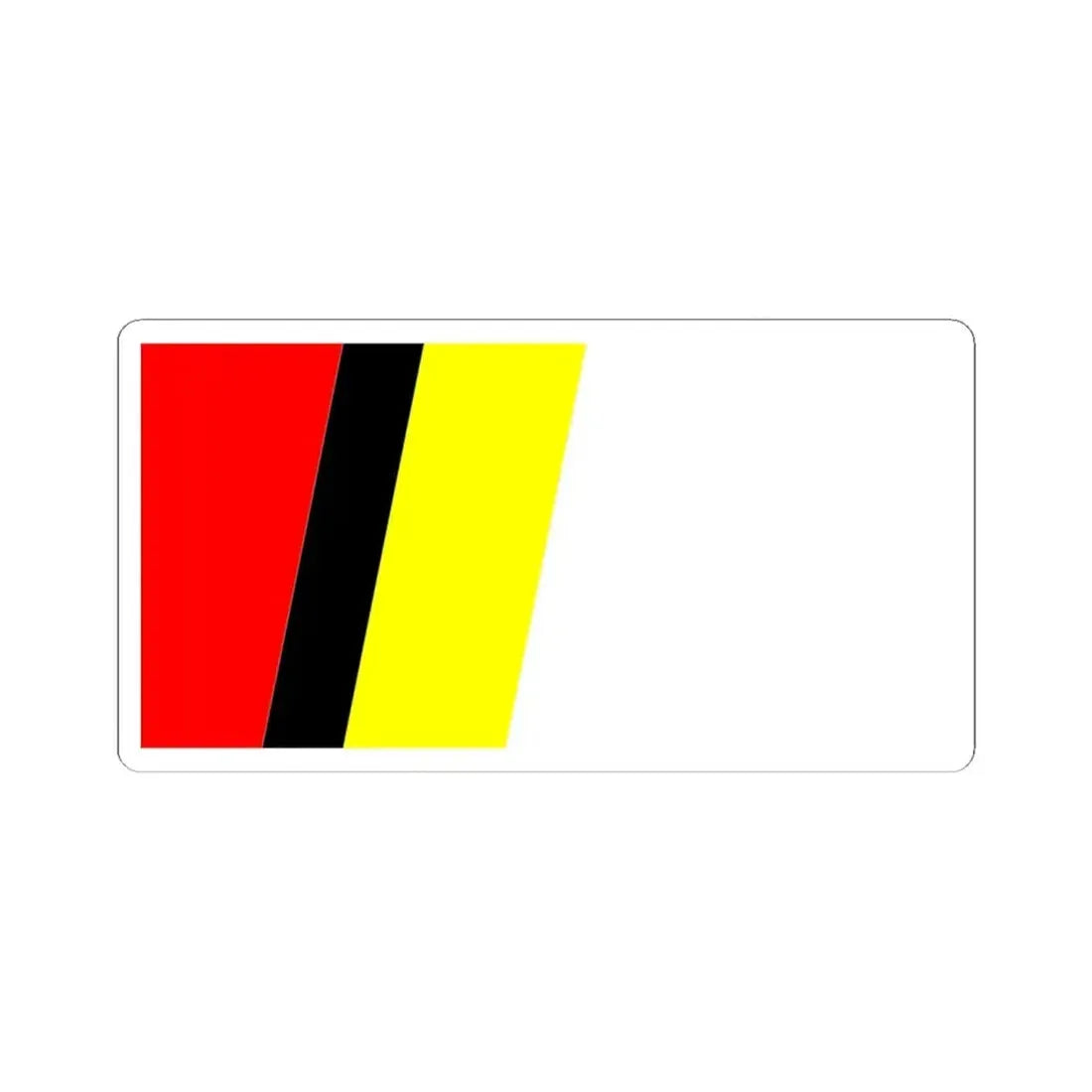 POL Namysłow flag (Poland) STICKER Vinyl Kiss-Cut Decal 6 Inch White - The Sticker Space