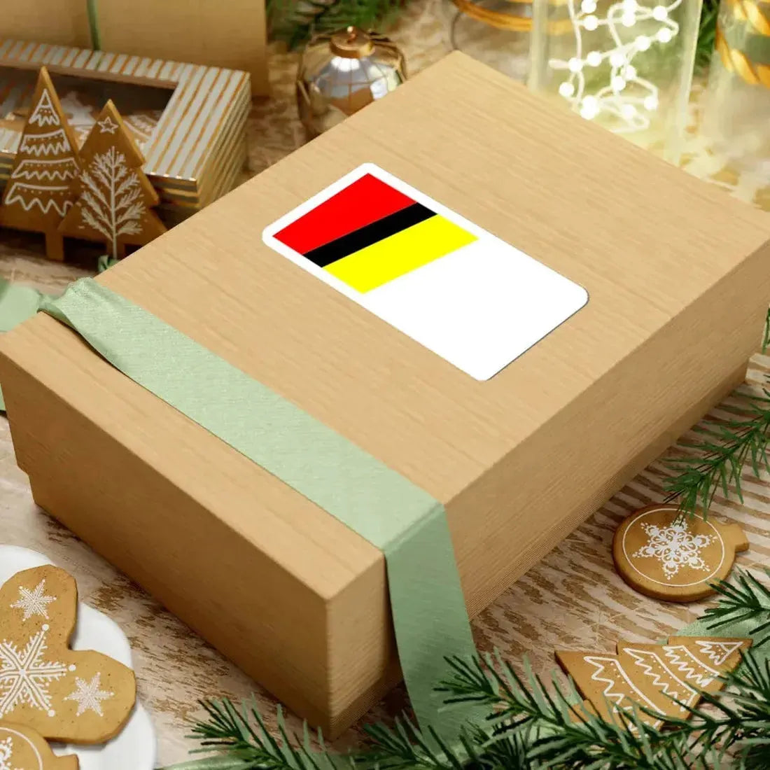 POL Namysłow flag (Poland) STICKER Vinyl Kiss-Cut Decal - The Sticker Space