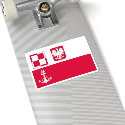 POL navy airfields flag IIIRP (Poland) STICKER Vinyl Kiss-Cut Decal - The Sticker Space