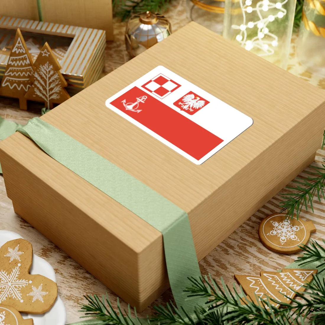 POL navy airfields flag PRL (Poland) STICKER Vinyl Kiss-Cut Decal - The Sticker Space