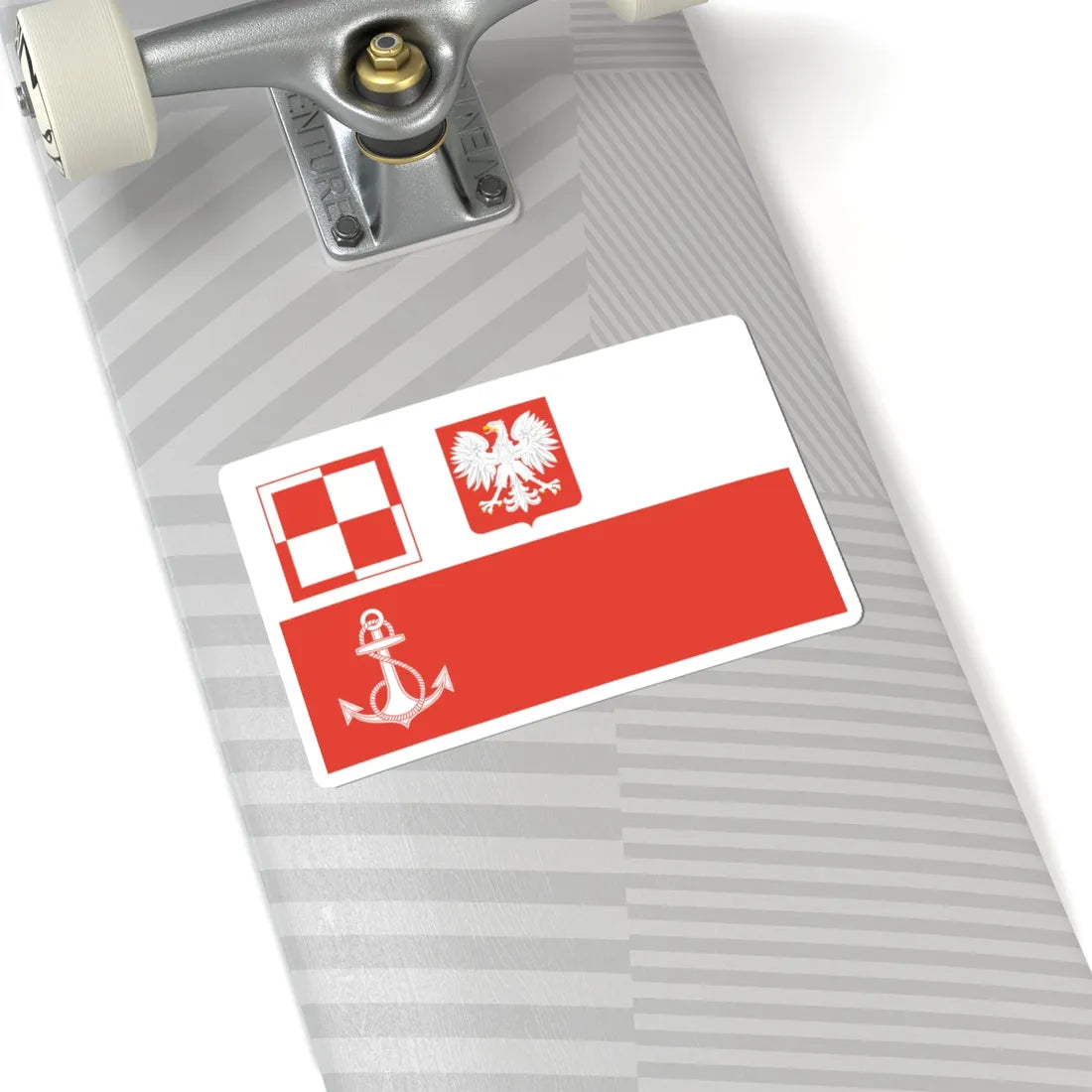 POL navy airfields flag PRL (Poland) STICKER Vinyl Kiss-Cut Decal - The Sticker Space