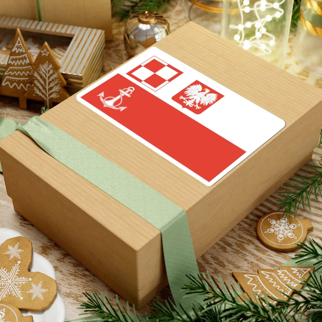 POL navy airfields flag PRL (Poland) STICKER Vinyl Kiss-Cut Decal - The Sticker Space