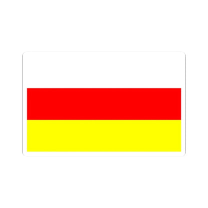 POL Ostrzeszow flag (Poland) STICKER Vinyl Kiss-Cut Decal 2 Inch White - The Sticker Space