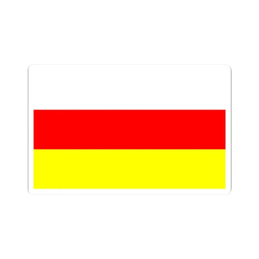POL Ostrzeszow flag (Poland) STICKER Vinyl Kiss-Cut Decal 2 Inch White - The Sticker Space