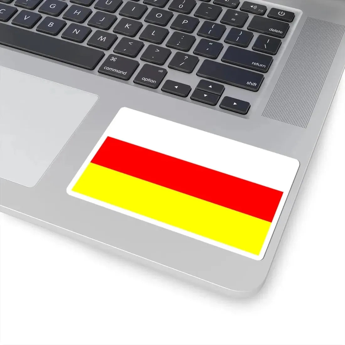 POL Ostrzeszow flag (Poland) STICKER Vinyl Kiss-Cut Decal - The Sticker Space