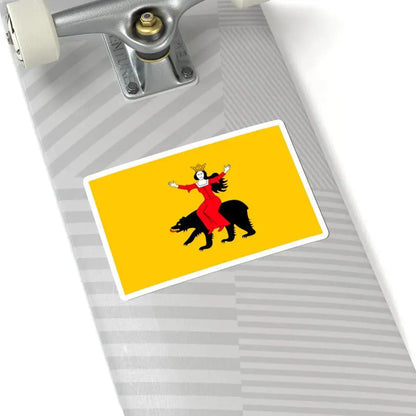 POL Ozarow flag (Poland) STICKER Vinyl Kiss-Cut Decal - The Sticker Space