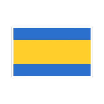 POL Piekary Slaskie flag (Poland) STICKER Vinyl Kiss-Cut Decal 2 Inch White - The Sticker Space