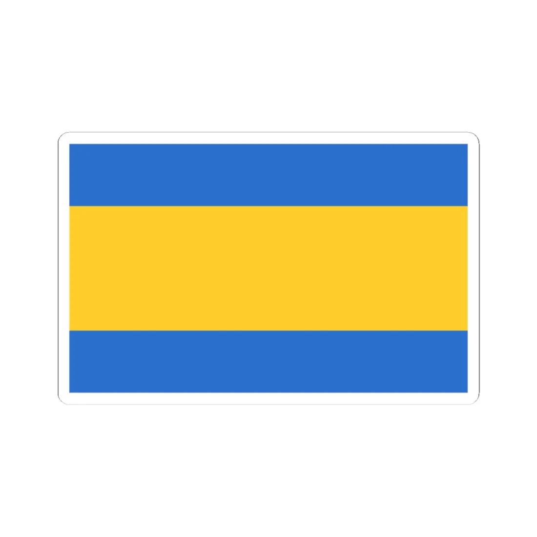 POL Piekary Slaskie flag (Poland) STICKER Vinyl Kiss-Cut Decal 3 Inch White - The Sticker Space
