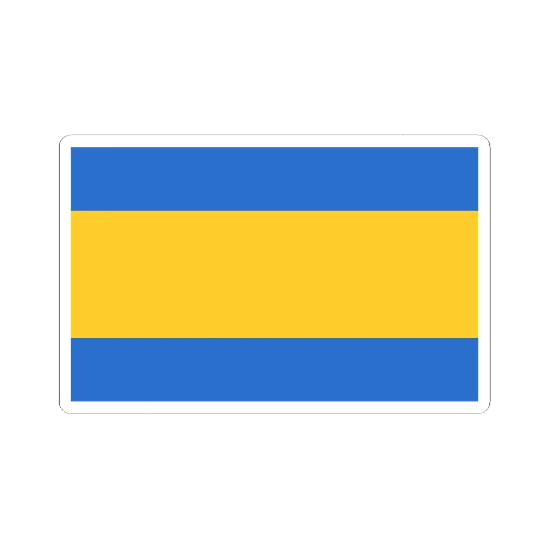 POL Piekary Slaskie flag (Poland) STICKER Vinyl Kiss-Cut Decal 4 Inch White - The Sticker Space