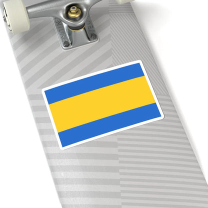 POL Piekary Slaskie flag (Poland) STICKER Vinyl Kiss-Cut Decal - The Sticker Space