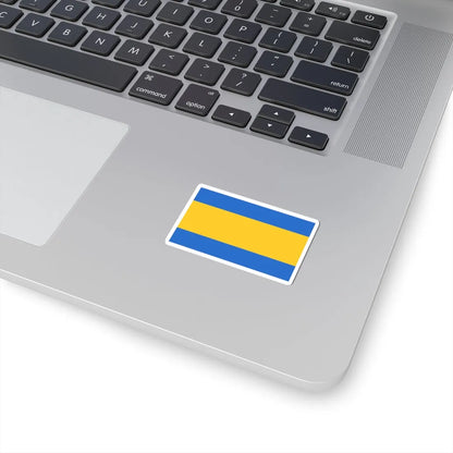 POL Piekary Slaskie flag (Poland) STICKER Vinyl Kiss-Cut Decal - The Sticker Space