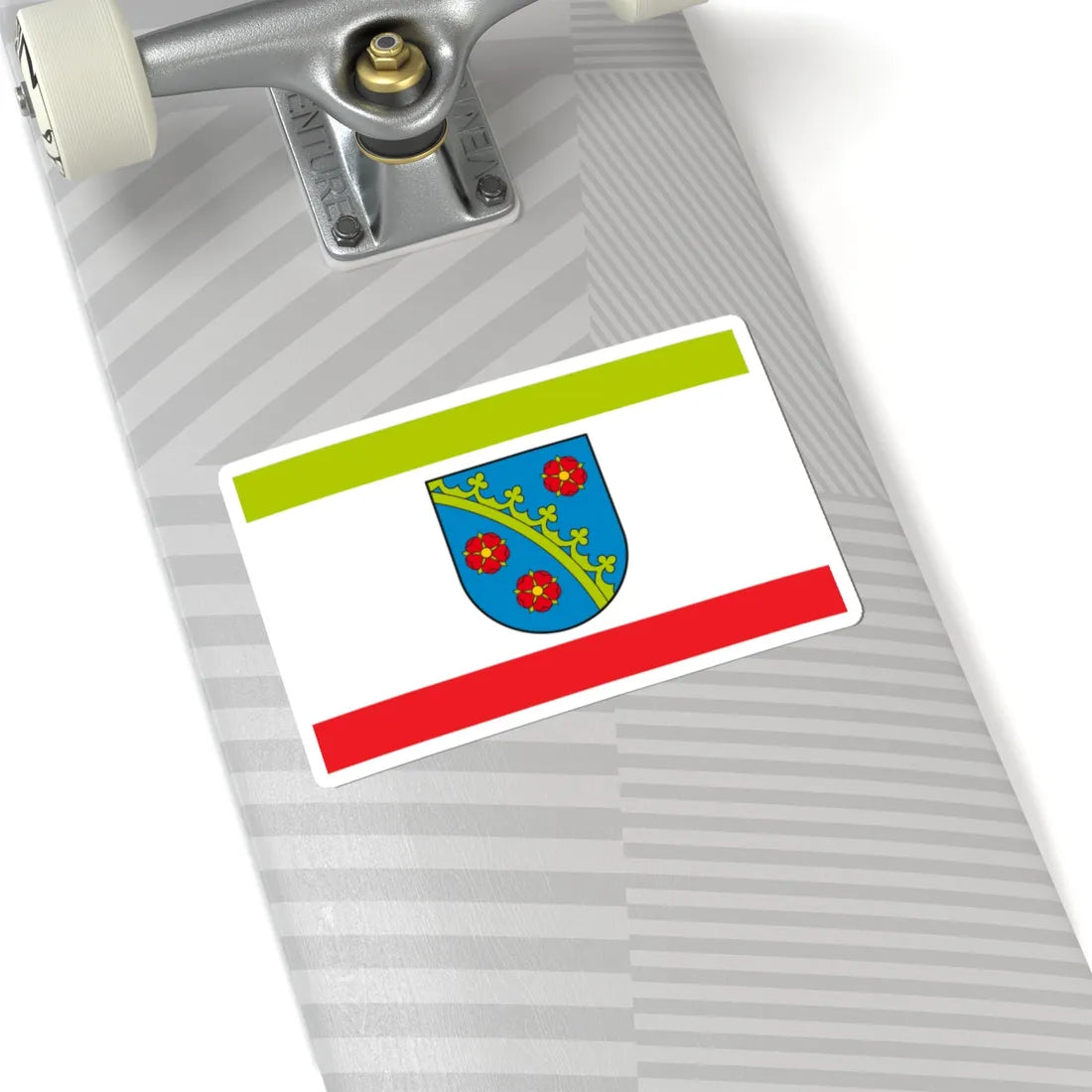 POL Piotrkow Kujawski flag (Poland) STICKER Vinyl Kiss-Cut Decal - The Sticker Space