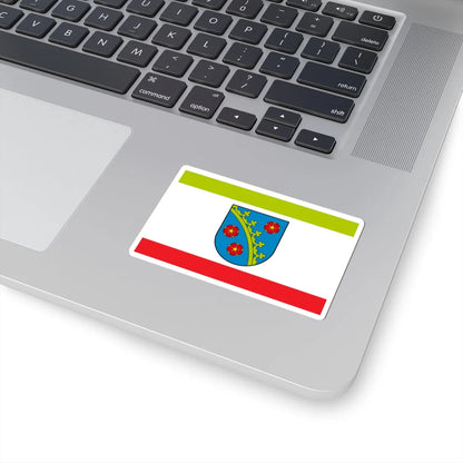 POL Piotrkow Kujawski flag (Poland) STICKER Vinyl Kiss-Cut Decal - The Sticker Space