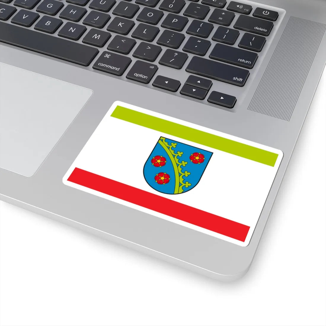 POL Piotrkow Kujawski flag (Poland) STICKER Vinyl Kiss-Cut Decal - The Sticker Space