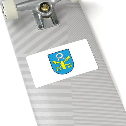 POL Pniewy flag (Poland) STICKER Vinyl Kiss-Cut Decal - The Sticker Space