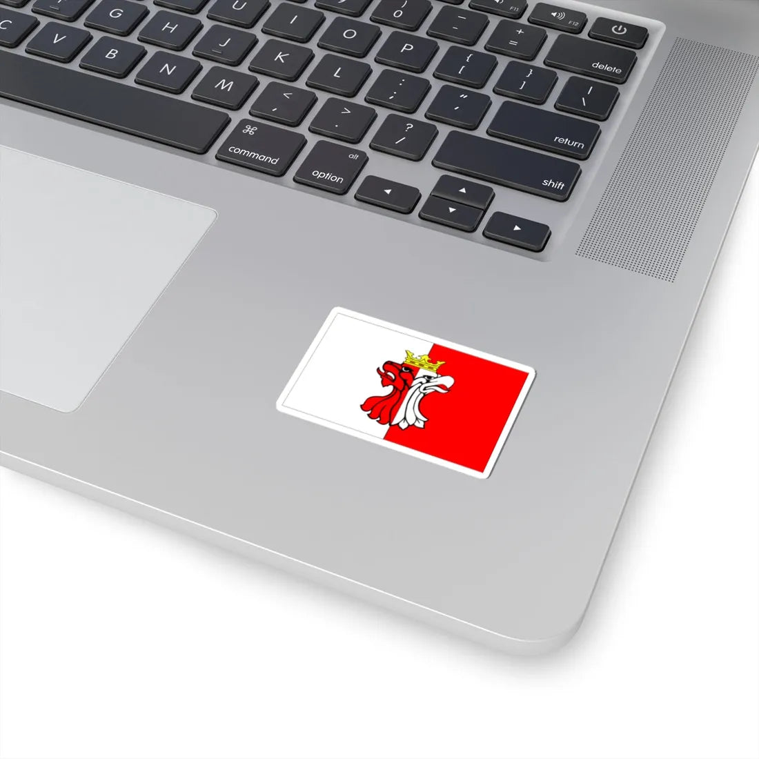 POL powiat aleksandrowski flag (Poland) STICKER Vinyl Kiss-Cut Decal - The Sticker Space